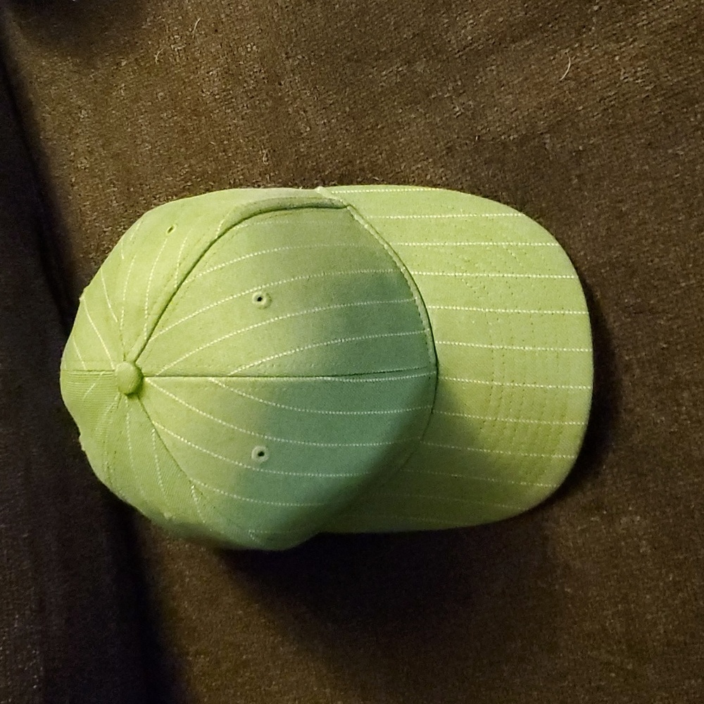 GREEN pinstripe hat